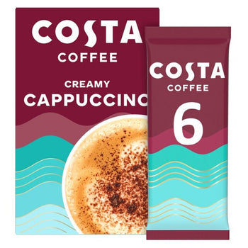 Costa Cappuccino Coffee Sachet 6 per pack