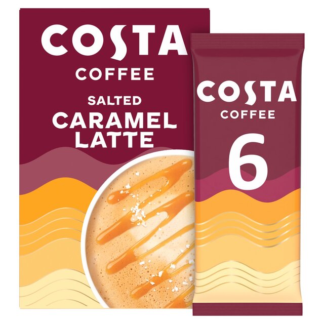 Costa Salted Caramel Latte Coffee Sachets 6 per pack