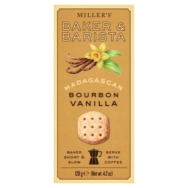 Miller's Baker & Barista Madagascan Bourbon Vanilla Biscuits 120G