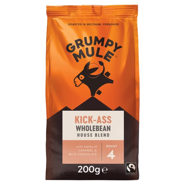 Grumpy Mule Kick-Ass House Blend Coffee Beans 200g