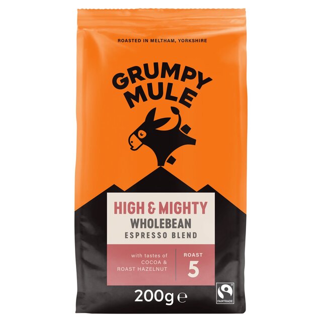 Grumpy Mule High & Mighty Espresso Coffee Beans 200g