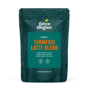 Green Origins Organic Super Turmeric Latte Blend with Ginger & Cinnamon 100g