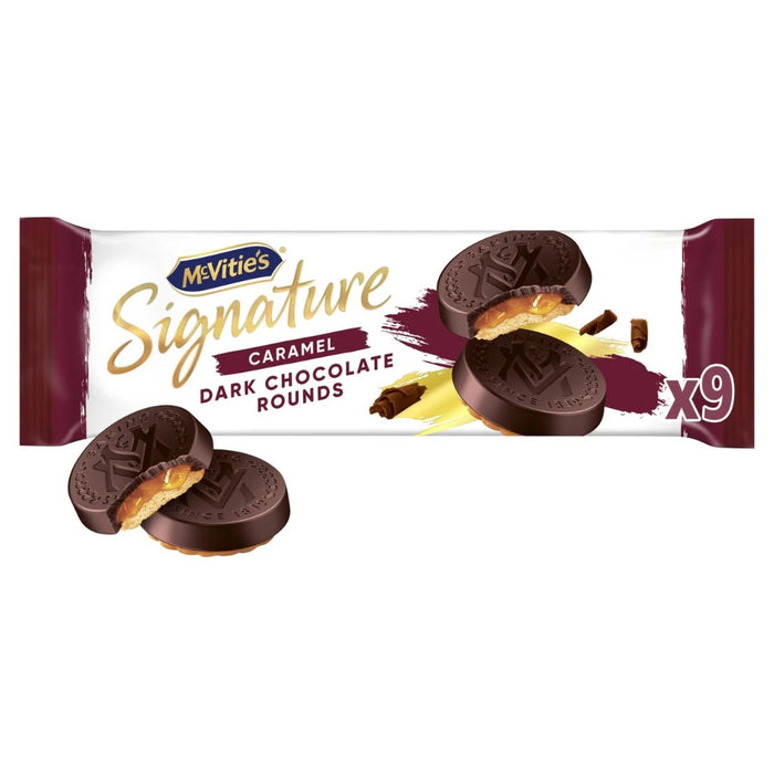 McVitie's Signature Dark Chocolate Rounds Biscuits 109g