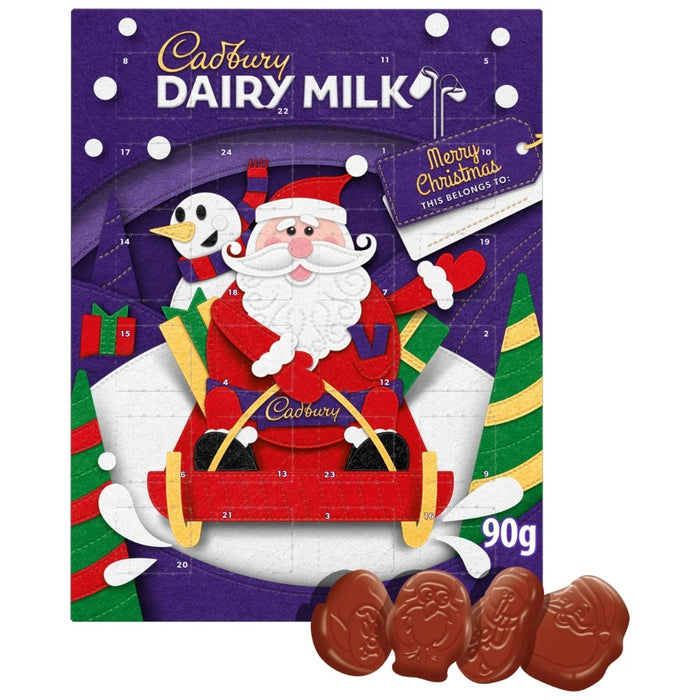Cadbury Dairy Milk Advent Calender 90G