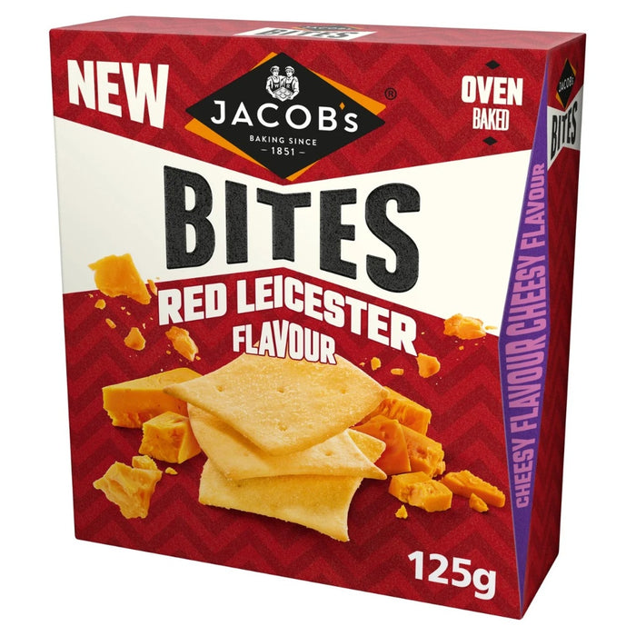 Jacob's Bites Red Leicester Cracker 125g