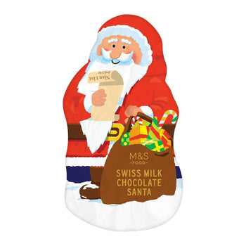 M&S Swiss Milk Chocolate Santa 100g