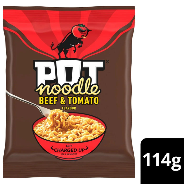 Pot Noodle Beef & Tomato Instant Noodles 114g