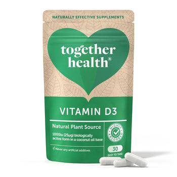 كبسولات نباتية من فيتامين D3 من شركة Together Health، 30 كبسولة في كل عبوة