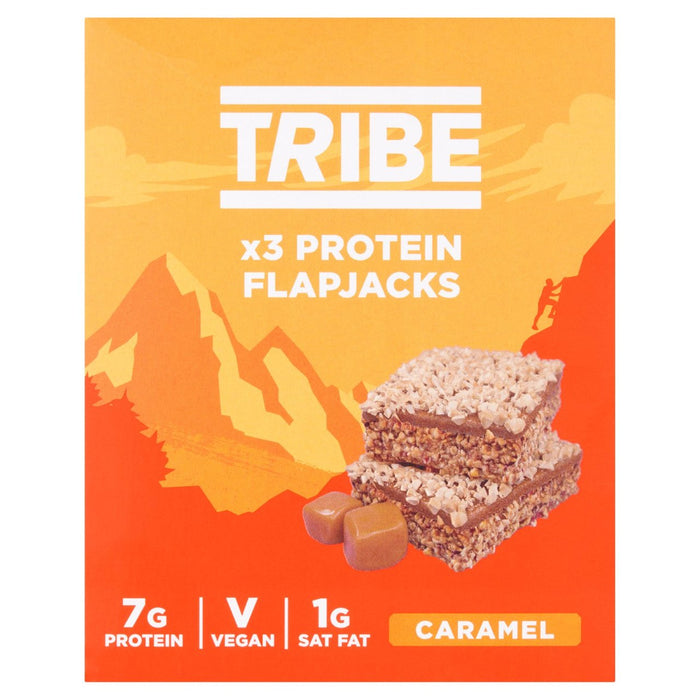 TRIBE Protein Flapjack Caramel 3 x 38g