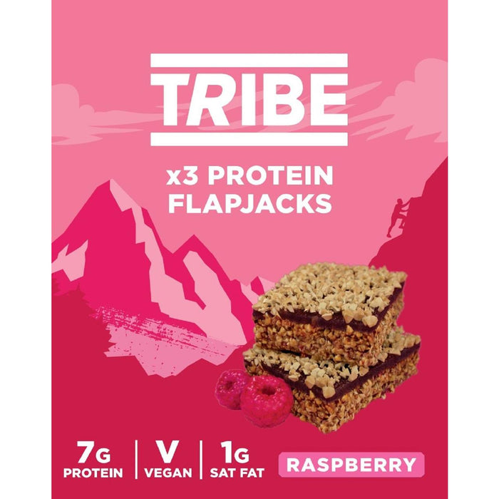 Tribe Protein Flapjack Raspberry 3 x 38g