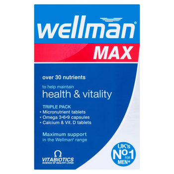 Vitabiotics Wellman Max Health & Vitality compresse 84 per confezione