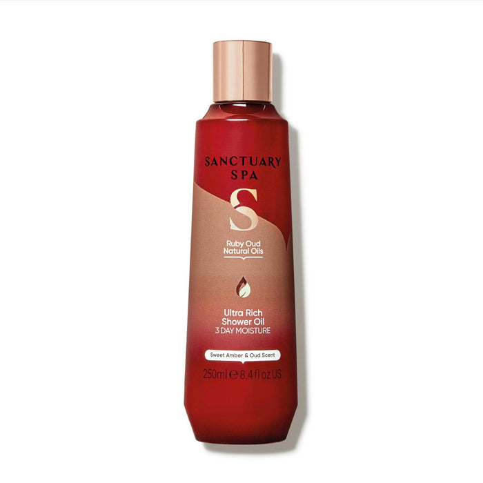 Sanctuary Spa Ruby Oud Oli naturali Olio doccia 250 ml