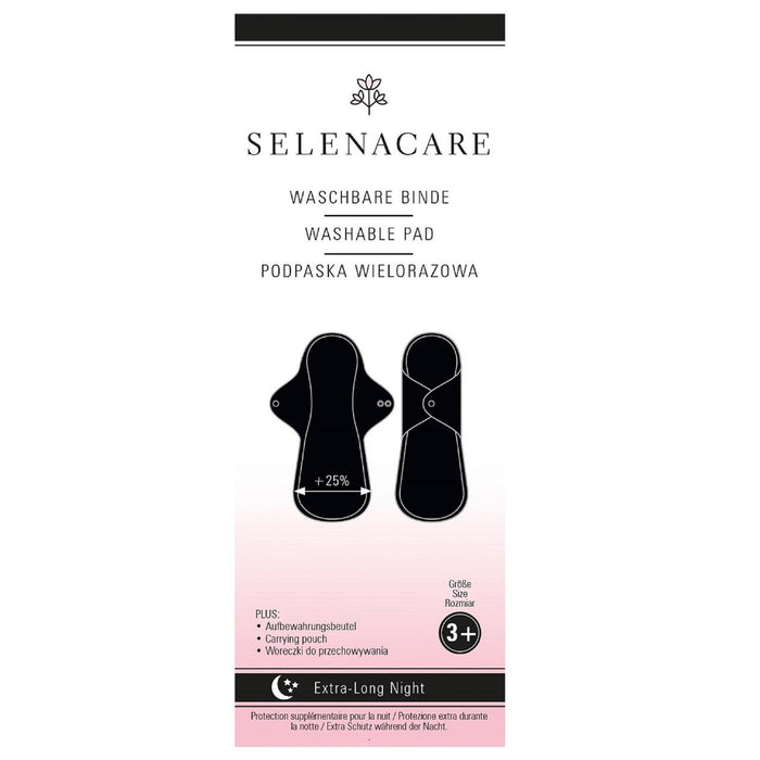 Assorbente mestruale lavabile Selenacare Notte extra lunga