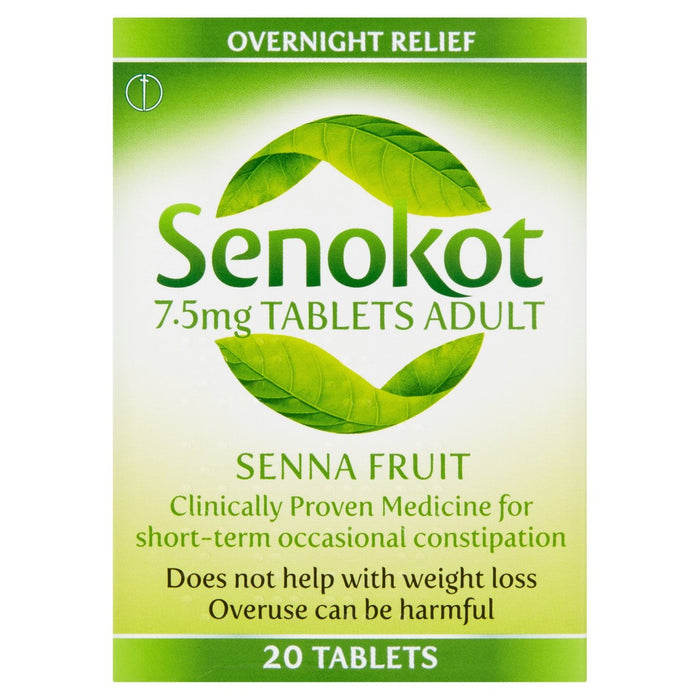 Senokot 7,5 mg compresse 12 anni+ per alleviare la stitichezza 20 per confezione