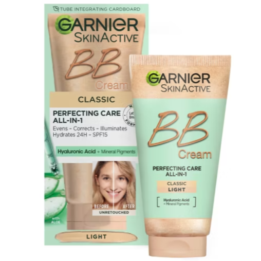 Garnier Classic Perfecting Care All-in-1 BB Cream SPF15 Light 50ml - Special Offer