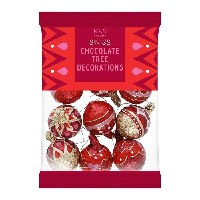 M&S Swiss Milk Chocolate Tree Decorations 130g