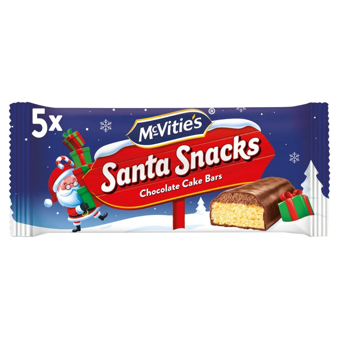 McVitie's Santa Snacks Chocolate Christmas Cake Bars 5 pack