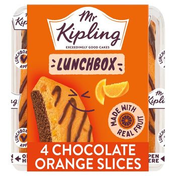 Mr Kipling Choc Orange Lunchbox-Scheiben, 4er-Pack