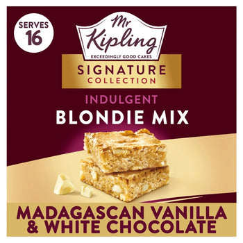 Mr Kipling Signature Madagascan Vanilla & White Choc Blondie Mix 368g
