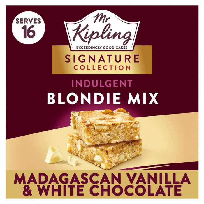 Mr Kipling Signature Madagascan Vanilla & White Choc Blondie Mix 368g
