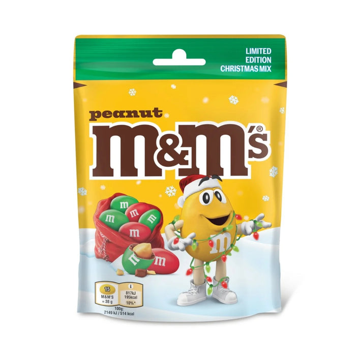 M&MS Peanut Christmas Pouch 112g