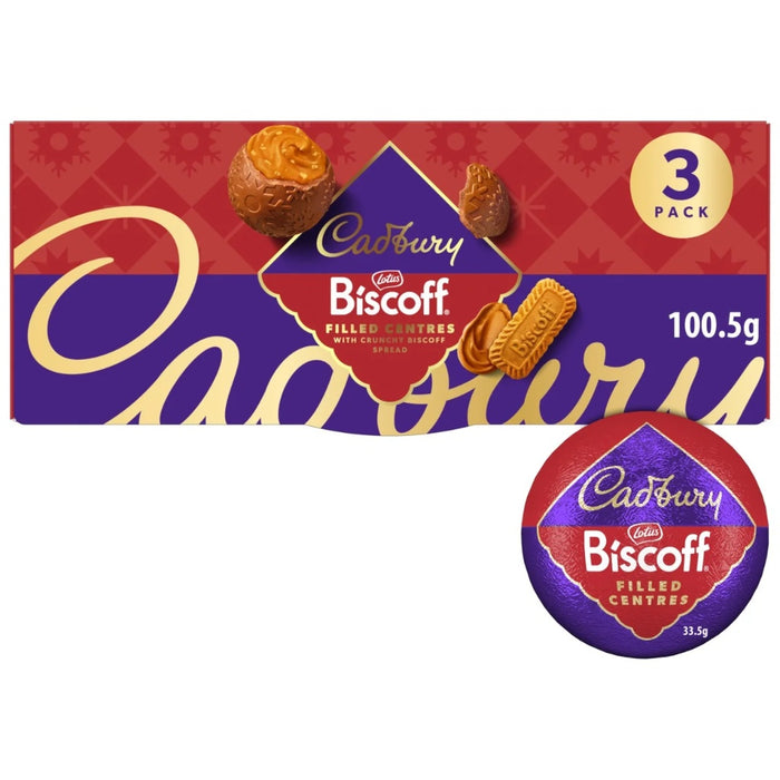 Cadbury Biscoff Filled Chocolate Bauble 100g