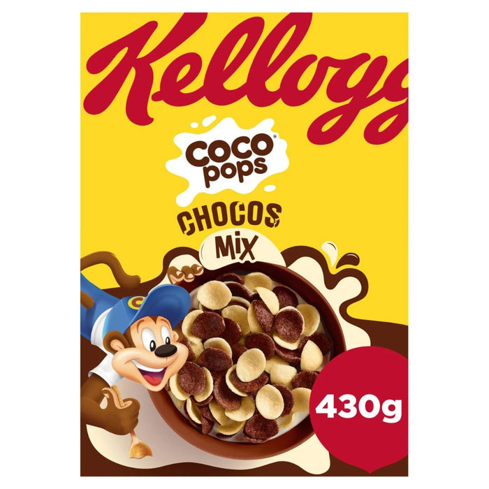 Kellogg's Coco Pops Chocos Chocolate & White Chocolate Cereal 430g