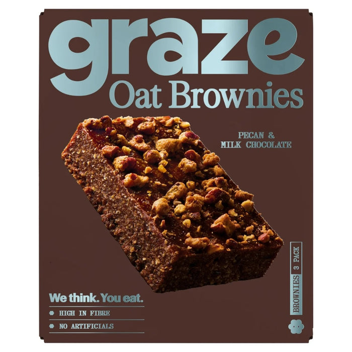 Graze Milk Choc & Pecan Brownie 3 x 45g