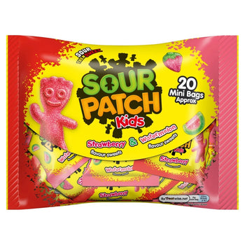 Sour Patch Kids Erdbeer- und Wassermelonen-Leckerei, Beutelgröße 350 g