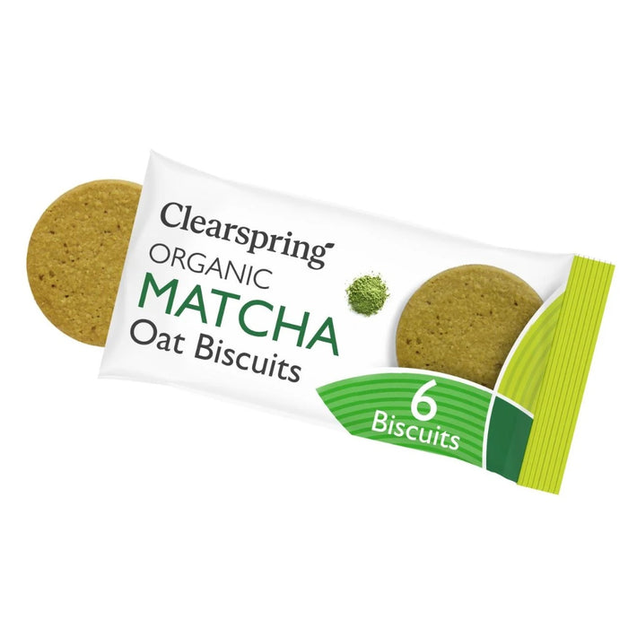 Clearspring Organic Oat Biscuits Matcha 40g