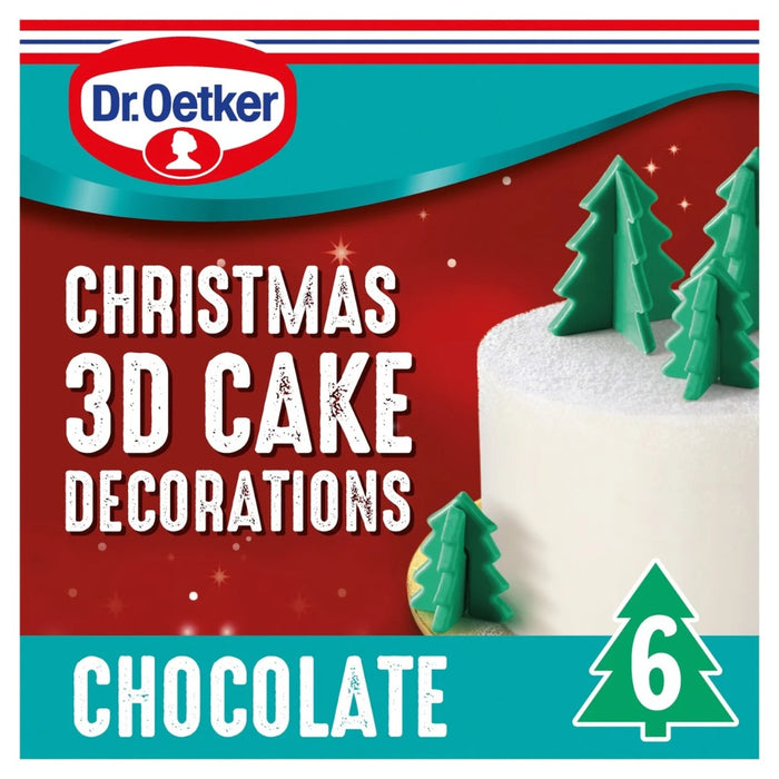 Dr. Oetker Christmas Chocolate Tree Cake Decorations 30g