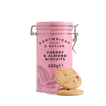 Cartwright & Butler Cherry & Almond Biscuits in Tin 200g