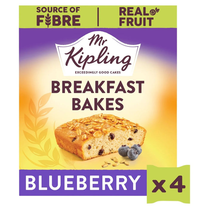 Mr Kipling Breakfast Bakes Blueberry Cakes 4 pack