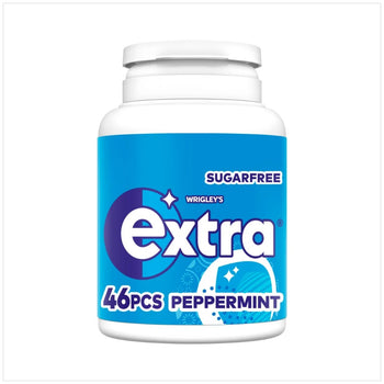 Wrigleys extra Pfefferminze Kaugummizuckerfreie Flasche 60 pro Pack