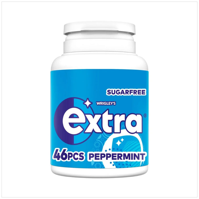 Wrigley's Extra Peppermine mâchage de chewing-gum Sugar Free Bottle 60 par paquet