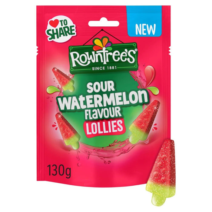 Rowntree's Sour Watermelon Lollies Pouch 130g