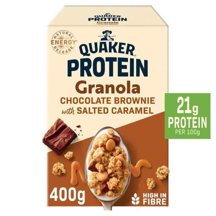 Quaker Protein Granola Chocolate Brownie with Salted Caramel 400g