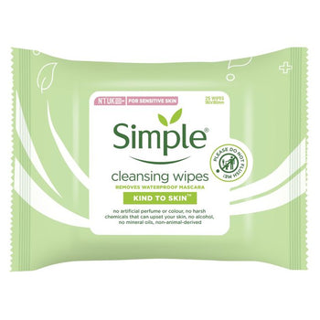 Simple Kind to Skin Cleansing Face Wipes 25 per pack