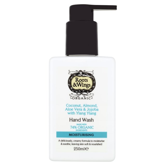 Roots & Wings Detergente per mani al cocco, mandorla e jojoba 250 ml