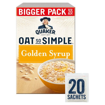 Quaker Oat So Simple Family Pack Golden Syrup Porridge 20 x 36g