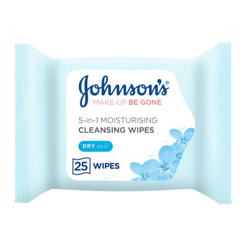 Johnson's Make Up Be Gone Moisturising Wipes 25 per pack