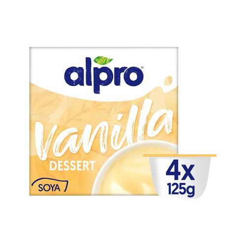 Alpro Dessert Di Soia Alla Vaniglia 4 x 125g