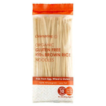 Clearspring Fideos de Arroz Integral 100% Orgánicos Sin Gluten 200g 