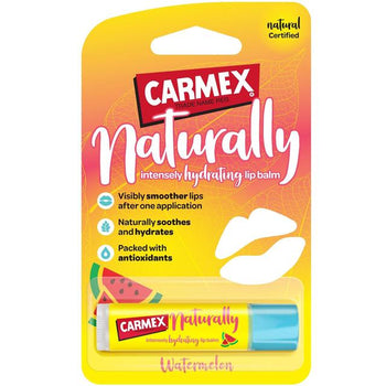 Carmex Balsamo per labbra naturalmente idratante intensamente all'anguria 4,25 g