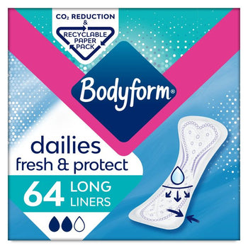 Salvaslip lunghi Bodyform Dailies 64 per confezione