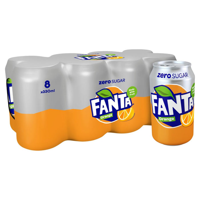 Fanta Zero Arancia 8 x 330 ml
