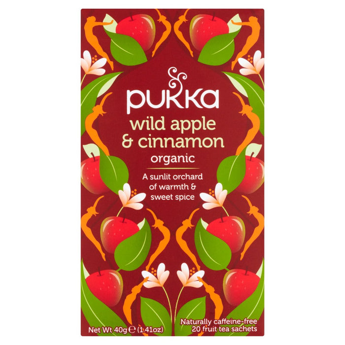 Pukka Wild Apple & Cinnamon with Ginger Teabags 20 per pack