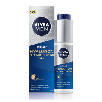 NIVEA Men Hyaluron Anti Age Gel idratante viso 50ml