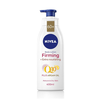 NIVEA Q10 lozione corpo rassodante con olio di argan per pelli mature 60+ 400ml