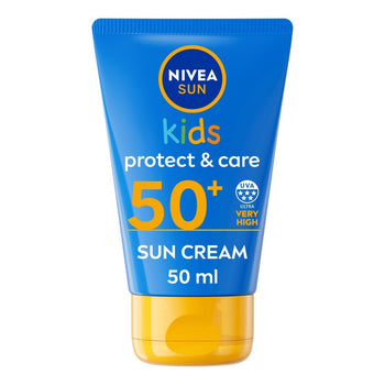 NIVEA Sun Kids Protect & Care Crema solare SPF 50+ formato tascabile 50 ml
